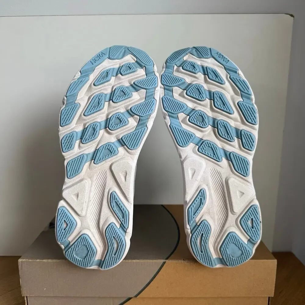 HOKA ONE ONE Clifton 9 ‘Sunlit Ocean/Lilac Mist Kids Sneakers- SZ 7 Y- 8.5 W